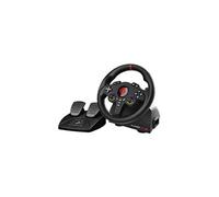 Volant de course Gaming Racing Wheel double joysticks LED avec pédales compatible PC PS4 Switch Xbox