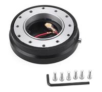 Volant de course Kit D'adaptateur De Moyeu De Volant Universel Fin À 6 Trous À Démontage Rapide(Noir)