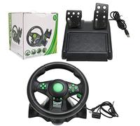 Volant de Course PC, Volant de Course USB Universel à 180 Degrés avec Pédales pour 360, pour PS3, pour , PC