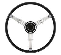 Volant de course Volant De Course Classique 400 Mm Pour Porsche 356 A B C PreA(Noir)