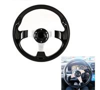 Volant De Course Volant de Sport for voiture de course, Type universel, 13 pouces, 320MM, aluminium PU, 3 couleurs, style automobile modifié(Black)