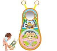 Volant de direction pour siège arrière de voiture, jouet de répertoire d'administration de Feating à 360 degrés, jouet de volant simulé avec musique, jouet pour e