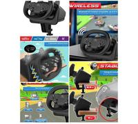 Volant de jeu - SPIRIT OF GAMER - PRO Race Pro RWPABK - Bluetooth - 270° - Compatible PS4, Switch, PC