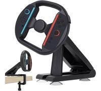 Volant de manette pour Nintendo Switch 2 (2025), support de volant de course de jeu, fixation de table avec 4 ventouses de table et base de boulon améliorée - pour JoyCon 2 - Stabilité améliorée pour