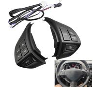 Volant de rechange et bouton de vitesse compatible avec Mitsubishi ASX Outlander EX 2006 2012 composants ABS de style OEM (grain de carbone)