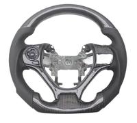 Volant de Remplacement en Fibre de Carbone véritable Compatible avec Honda Civic 9e génération (2012-2015) - Accessoires intérieurs (Taille 2)