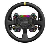 Volant de simulation - Moza Racing - RS V2 - Ergonomique en cuir - Palettes en métal - Design élégant