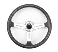 Volant De Sport De Gouvernail Mobile en Aluminium pour Volant De Course Modifié pour Golf 4 14 Pouces 350mm (Couleur : 8977 Silver)