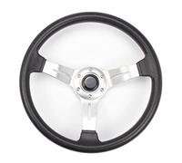 Volant De Sport De Gouvernail Mobile en Aluminium pour Volant De Course Modifié pour Golf 4 14 Pouces 350mm (Couleur : 8966 Silver)