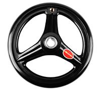 Volant de Tour 1pc avec Poignée 18 * 200mm Volant en Plastique Noir à 3 Branches avec Poignée Rotative pour Tous Les Types de Fraiseuses Tours Meuleuses,Volant De Commande