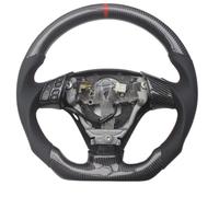 Volant de Voiture Compatible avec Mazda 3 pour Speed 3, Ensemble de Volant de Remplacement en Fibre de Carbone (avec Bouton Gauche)