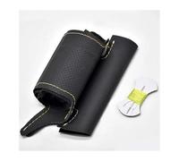 Volant de Voiture Housse Volant en Cuir pour BMW Série 5 E39 Série 3 E46 X5 E53 Z3 E36 1999 2000 2001 2002 2003 2004 2005 Housse de Volant Voiture(Jaune)