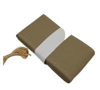 Volant de Voiture Housse Volant en Similicuir fileté pour BMW E88 1M F20 F21 F15 X5M E71 X6 X6M E46 E90 E91 E92 Housse de Volant Voiture(Beige-38cm)