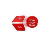 Volant de voiture M1 M2 Bouton de commutation de mode avec bouton Start Stop Décoration de remplacement pour BMW M3 M4 M5 M6 X5M X6M F10 F15 F16 F30 F34 F36 M- Sport (avec bouton Start Stop)