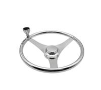 Volant De Yacht En Acier Inoxydable 316 FRP Bateau De Pêche Hors-bord Gouvernail Accessoires De Quincaillerie De Bateau Appareil À Gouverner Hydraulique Durabilité(15.5 inch)