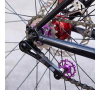 Volant d'inertie à anneau de verrouillage pour vélos à vitesse unique conçu pour le montage HG Freehub dans les configurations à pignon fixe avec revêtement anodisé résistant (16T)