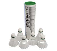 YONEX Mixte Mavis 350 Middle Lot de 6 balles badminton, Blanc - Bleu, Taille unique EU