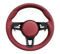 Volant en cuir compatible avec Porsche Cayenne, Boxster, Panamera, Cayman, 911, 991, 992, 958, 981, 970, 997 et 718. Installation facile (Plug and Play)(E)