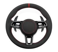 Volant en cuir de qualité supérieure compatible avec Porsche Cayenne, Boxster, Panamera, Cayman, 911, 991, 970, 997 et 718. Installation facile rapide(02)