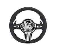 Volant en cuir noir brillant avec garniture en fibre de carbone compatible pour BMW F07 F10 F20 F30 F32 M3 F80 M4 M5 X5 F35 F40 F26(M5)