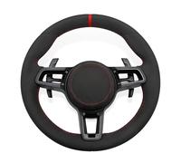 Volant en cuir Plug and Play compatible avec Porsche Cayenne, Boxster, Panamera, Cayman, 911, 991, 992, 970, 997, 718, GT2, GT2RS, GT3, GT3RS et GT4(01)