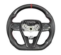Volant en fibre de carbone compatible pour Toyota et Camry Avalon, compatible pour RAV4 et Corolla 2018-2023, volant de voiture avec garniture