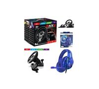 Volant et pédales de jeu Race Pro Wheel 2 Xbox Séries X|S PS4 SWITCH PC SPIRIT OF GAMER + CASQUE GAMER X|S PS4 PS3 SWITCH PC