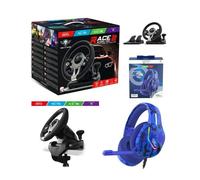 Volant et pédales de jeu Race Pro Wheel 2 Xbox Séries X|S PS4 SWITCH PC SPIRIT OF GAMER + CASQUE GAMER X|S PS4 PS3 SWITCH PC