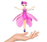Volant Fée Poupée Crépuscule Infrarouge Contr?Le Rc Hélicoptère Enfant Jouet Cadeau Fée De L'aurore (Rose)1940