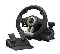 Volant gaming PXN - Direction linéaire à 180°, double moteur de vibration, compatibilité multiplateforme, pédalier linéaire, modèle PXN-V3PRO