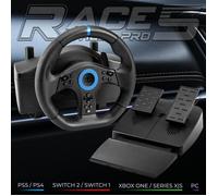 Spirit of Gamer - Volant de course RACE Wheel PRO 5 - 11 boutons, palettes, 270°, double moteur