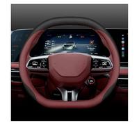 Volant Housse Protection Couverture Volant Voiture pour MG4 EV pour Mulan pour MG pour One 2024 2025 Housse De Volants(Black Wine Red)