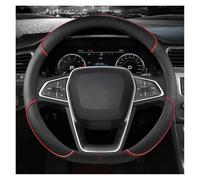 Volant Housse Protection Housse Volant pour Ford pour Fiesta 2000-2020 pour Fiesta MK7 4 5 6 Housse De Volants(Red D Shape)