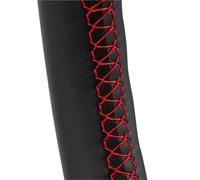 Volant Housse Protection Housse Volant Similicuir Cousue Main pour Civic 8ème pour MK8 2005 2006 2007 2008 2009 2010 2011 Housse De Volants(Red Thread)