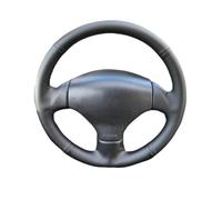 Volant Housse Protection Housse Volant Similicuir Respirant pour Peugeot 206 206 SW 1998 1999 2000 2001 2002 2003 2004 2005 Housse De Volants(Red Thread)