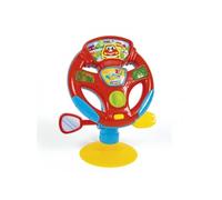 volant interactif avec rétroviseur rouge