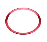 Volant intérieur de Garniture de Bague de Garniture de Volant en Alliage d'aluminium de Voiture Garniture de Garniture Volante de Garniture pour A1 (Rouge)