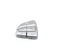 Volant Interrupteur Pour BENZ C Pour GLC 180 C200 C300 0999050200 W205 W253 Boutons Commande Commutateur Volant Voiture Multifonctions.(W205 Silver Left)