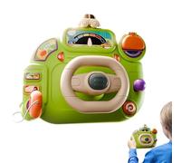 Volant jouet pour - Contrôleur de simulateur de conduite, apprentissage par jeu de simulation | Jeu de voiture éducatif interactif à piles 22.3x18.8x9cm avec lumières sonores, garçons et fille