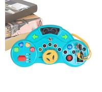 Volant Jouet Pour - Jeu Éducatif Multifonctionnel Dessin Animé avec Sons | Simulateur de Conduite pour - Pour Jeu Intérieur Maison Jeux Poussette de Voiture Fête de l'Asile