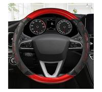 Volant Le Couvre pour Seat pour Tarraco pour Arona pour Ateca pour Ibiza Housse Volant Antidérapante 38 Cm(Black Red O Shape)