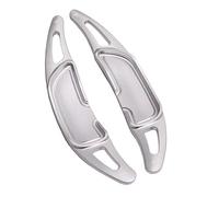 Volant Leviers Compatible Avec Benz Pour W176 Cla45 C63 2015 2016 2017 2018 2019 Pour SL63 2016 Pièces De Voiture Style Contrôleur De Volant En Aluminium Palettes De Changement De Vitesse(Silver)