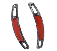 Volant Leviers Compatible Avec Pour 911 Pour Carrera 991 2016-2019 Pour Macan 2016-2021 Extension Couvercle Levier Vitesse Volant Voiture Pièces Palettes Changement(Forged Pattern)