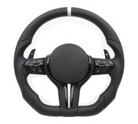 Volant M Sport en cuir pleine fleur compatible avec BMW F01 F02 F06 F10 F20 F30 F32 F36 F22 F80 F82 E90 E91 E92 E82 E89 E70 E71 E53 E46 E60(E90)