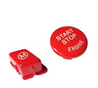 Volant pour mode M et bouton de démarrage/arrêt du moteur pour E90 E92 E93 M3 2007-2013 - Coque en plastique ABS rouge