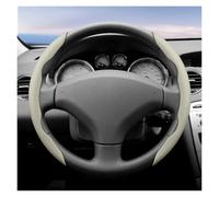 Volant pour Peugeot 206 208 3008 308 207 307 2008 508 5008 407 107 Housse Volant Antidérapante Durable(Beige Rond 2 Pièces)