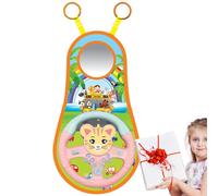 Volant pour pour Siège D'auto 22x43 Cm Jouet De Volant pour Siège De Voiture Rotatif À 360 Degrés avec Musique Contrôleur De Conduite Simulé Imite Une Véritable Expérience De Conduite