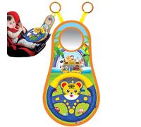 Volant pour pour Siège D'auto 22x43 Cm Jouet De Volant pour Siège De Voiture Rotatif À 360 Degrés avec Musique Contrôleur De Conduite Simulé Imite Une Véritable Expérience De Conduite