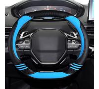 Volant Protecteur Pour Peugeot pour 308 2021 2022 mignon couverture de volant de voiture en Fiber de carbone + cuir PU filles Auto accessoires intérieur Coche Antidérapante Housse Volant ( Couleur : 2