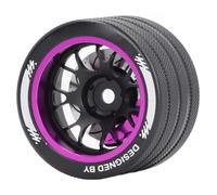Volant RC, Volant télécommandé Léger Résistant aux Chocs en Alliage d'aluminium Antirouille Haute Résistance pour SANWA (Purple)